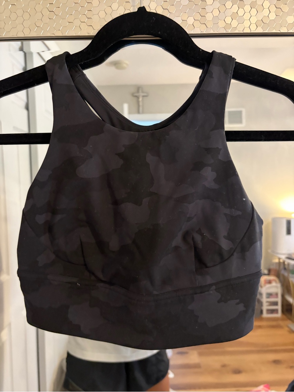 lululemon athletica Black Camo High-Neck Sports Bra